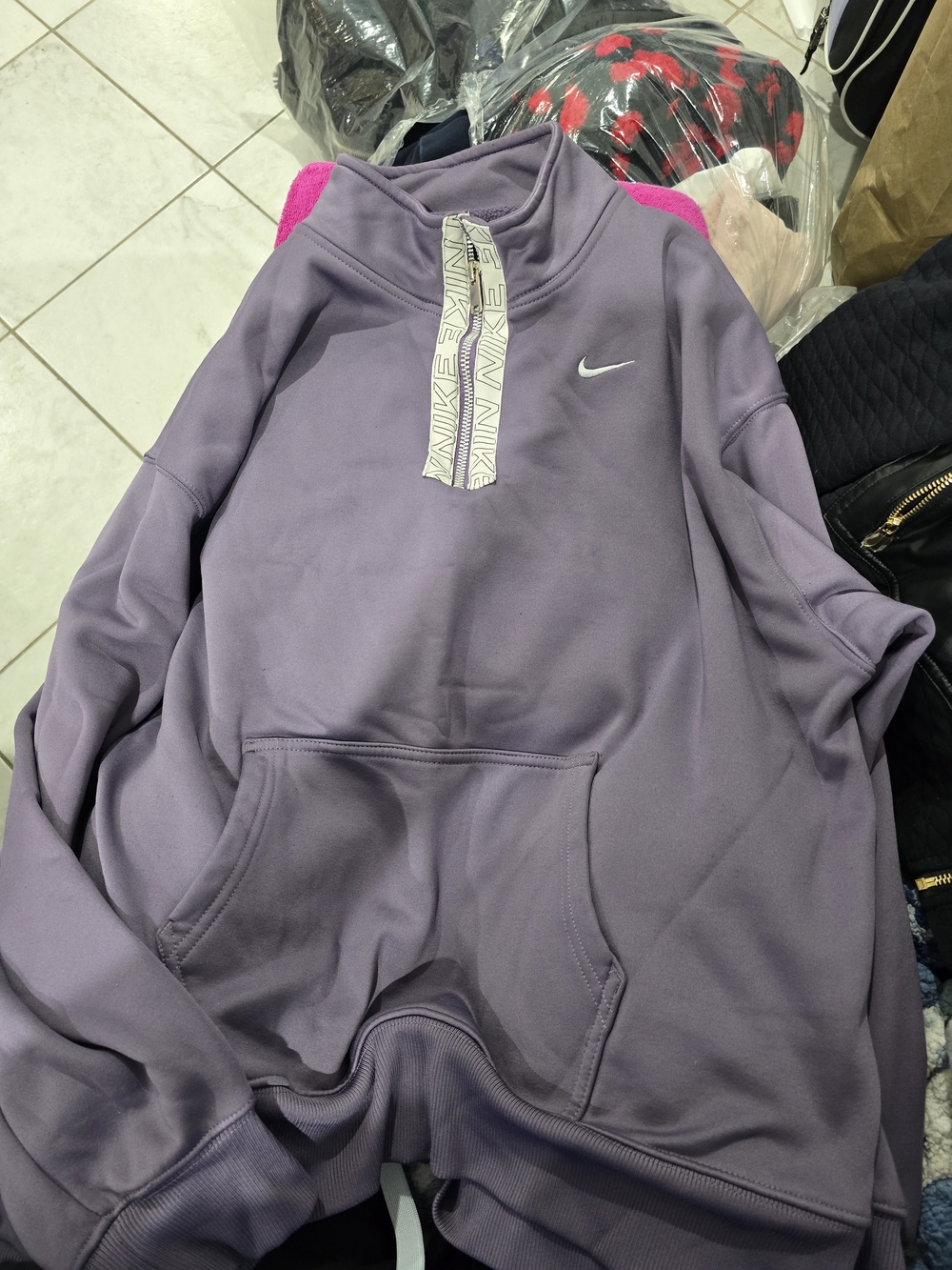 Nike Purple Women's Half-Zip Pullover